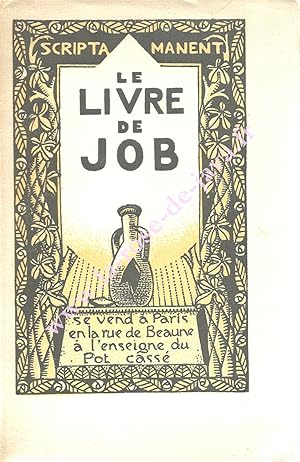 Le livre de Job. Traduit de l'hébreu par Samuel Kahen.