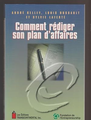 Comment Rédiger Son Plan d Affaire