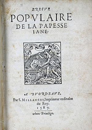 Erreur populaire de la papesse Jane