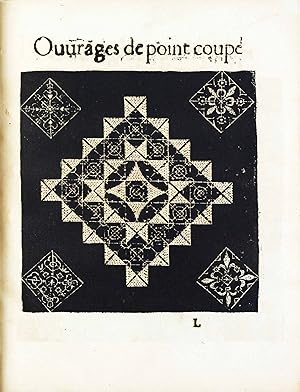 Les singuliers et nouveaux pourtraicts, du seigneur Federic de Vinciolo VÃ nitien, pour toutes so...