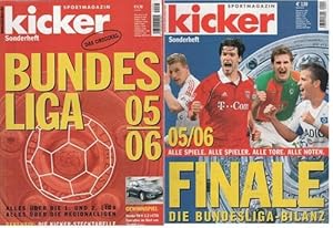 Bundesliga 05/06 und Finale 05/06- Beide Kicker Sonderhefte zum Beginn und Ende der Bundesliga-Sa...