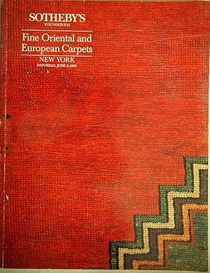 Sotheby's Fine Oriental and European Carpets - New York Saturday June 3, 1989