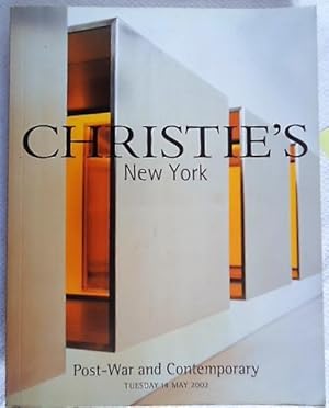 Christie's New York Post-War and Contemporary Tuesday 14 May 2002