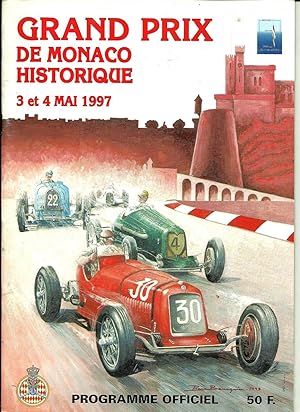 Grand prix de Monaco historique 3 et 4 mai 1997 - Programme officiel