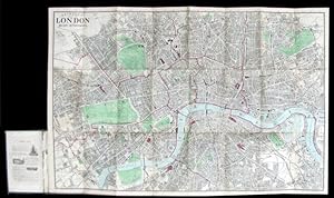 Reynolds' Map of London with the Recent Improvements, 1875. Divided into Quarter Mile Sections fo...