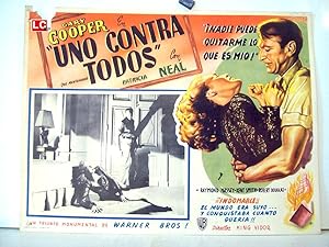 THE FOUNTAIN HEAD MOVIE POSTER/UNO CONTRA TODOS/MEXICAN LOBBY CARD