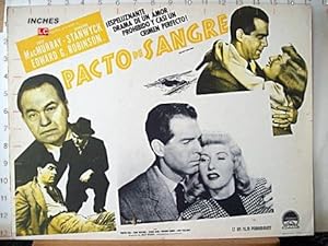 DOUBLE INDEMNITY MOVIE POSTER/PACTO DE SANGRE/MEXICAN LOBBY CARD