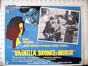 VAINILLA, BRONCE Y MORIR MOVIE POSTER/VAINILLA, BRONCE Y MORIR/MEXICAN LOBBY CARD