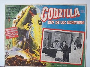 Godzilla MOVIE POSTER/GODZILLA REY DE LOS MONSTRUOS/MEXICAN LOBBY CARD