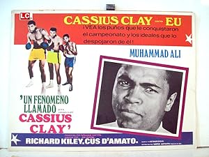 CASSIUS CLAY VS. USA MOVIE POSTER/UN FENOMENO LLAMADO CASSIUS CLAY/MEXICAN LOBBY CARD