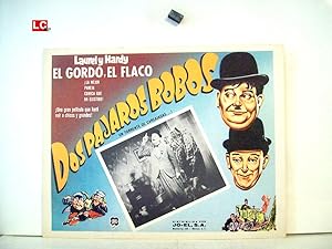 BLOCK-HEADS MOVIE POSTER/DOS PAJAROS BOBOS/MEXICAN LOBBY CARD