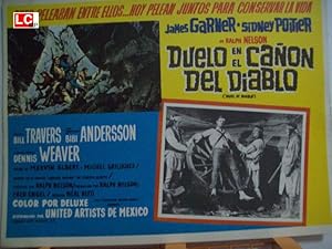 DUEL AT DIABLO MOVIE POSTER/DUELO EN EL CAÑON DEL DIABLO/MEXICAN LOBBY CARD
