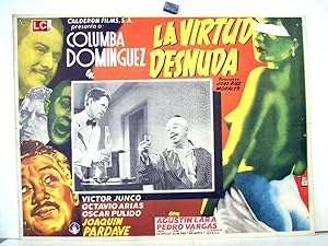 LA VIRTUD DESNUDA MOVIE POSTER/LA VIRTUD DESNUDA/MEXICAN LOBBY CARD