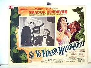 SI YO FUERA MILLONARIO MOVIE POSTER/SI YO FUERA MILLONARIO/MEXICAN LOBBY CARD