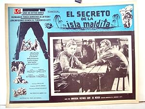 THE SECRET OF BLOOD ISLAND MOVIE POSTER/EL SECRETO DE LA ISLA MALDITA/MEXICAN LOBBY CARD