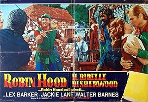 ROBIN HOOD E I PIRATI MOVIE POSTER/ROBIN HOOD IL RIBELLE DI SHERWOOD/FOTOBUSTA