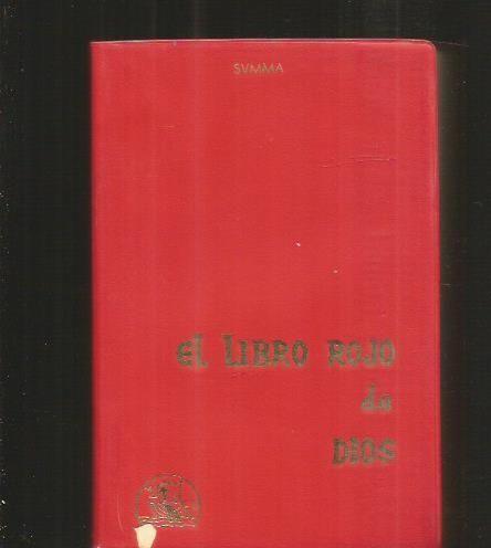 LIBRO ROJO DE DIOS SEGUN SANTO TOMAS DE AQUINO - EL - SANTO TOMAS DE AQUINO