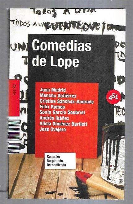 COMEDIAS DE LOPE - VARIOS (JUAN MADRID / MENCHU GUTIERREZ / CRISTINA SANCHEZ-ANDRADE / FELIX ROMEO / ANDRES IBAÑEZ / ALICIA GIMENEZ BARTLETT Y OTROS)