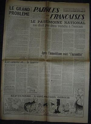 Paroles Françaises / sept. 1951 / maréchalisme