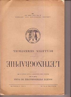 L'Ethnographie, bulletin semestriel n°28-29. 1934. Société d'ethnographie