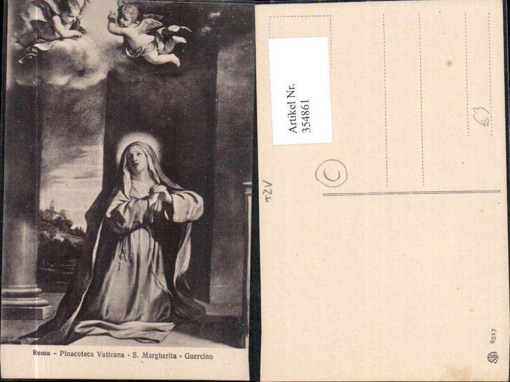 354861,Künstler Ak Guercino S. Margherita Pinacoteco Vaticana Roma Rom Religion