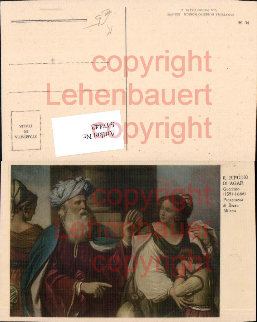 547443,Künstler AK Guercino Agar Breta Milano