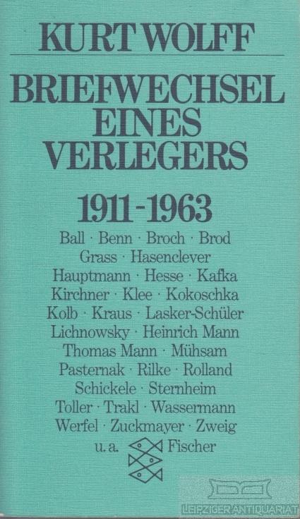 Briefwechsel eines Verlegers 1911-1963