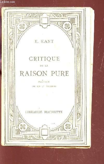 Critique de la raison pure.