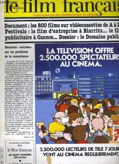 Le Film Francais N 1815 R2unions Activees Sur Les Problemes De La Concurrence By Collectif Bon Couverture Souple 1980 Le Livre
