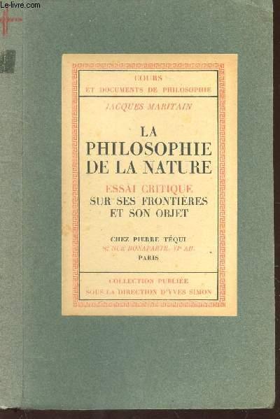 la nature en philosophie dissertation