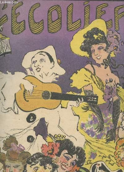 L'ECOLIER - ANNEE 1906 / Dentelles et Haillons / Snobinette / Snob / Le livre / La légende du vent / Ballade d'automne / Au café de Bordeaux / Le coeur et la main / Axiomes universitaires / Rabelaisiade / Les rossignols des salons / Poetes !! / etc.