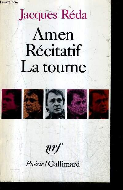 AMEN RECITATIF LA TOUNE / COLLECTION POESIE . - REDA JACQUES