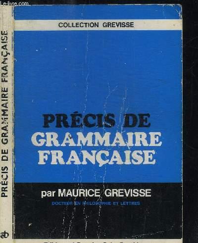 Précis de grammaire française