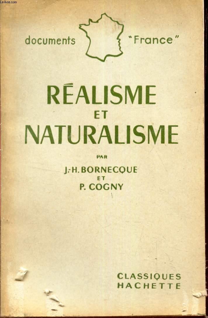 REALISME ET NATURALISME. by BORNECQUE J.H. / COGNY P.: bon Couverture