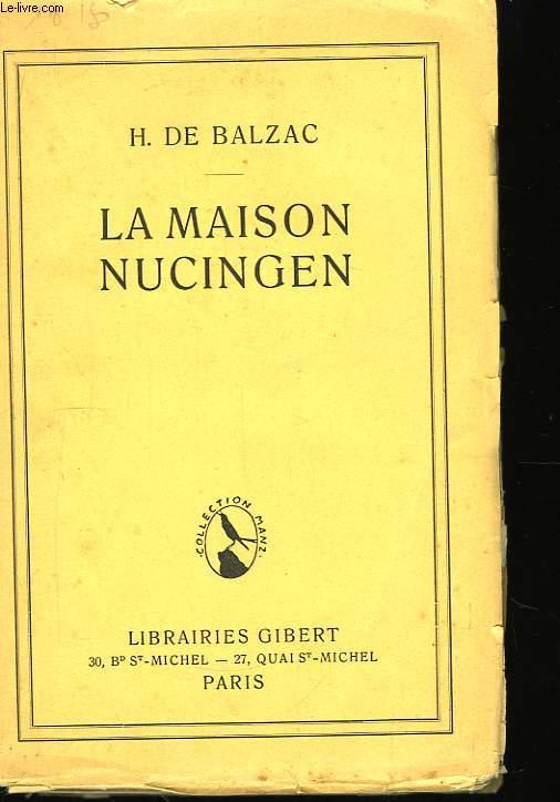 La Maison Nucingen by BALZAC Honoré de: GIBERT JEUNE Non daté ...