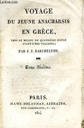 VOYAGE DU JEUNE ANACHARSIS EN GRECE TOME 1+ 2+3+4+5