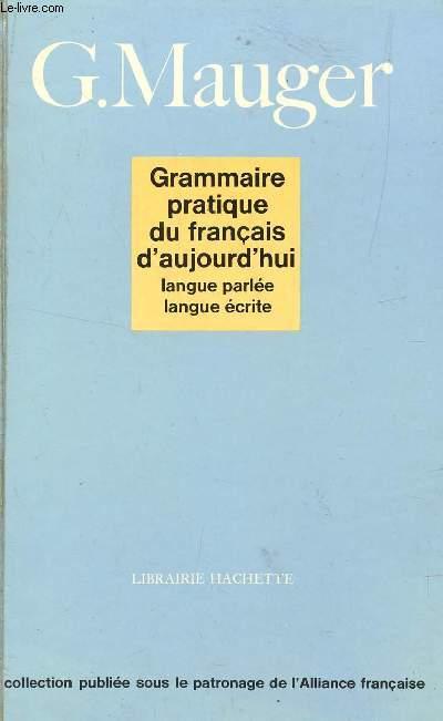 Grammaire Pratique Du Francais D'Aujourd'hui