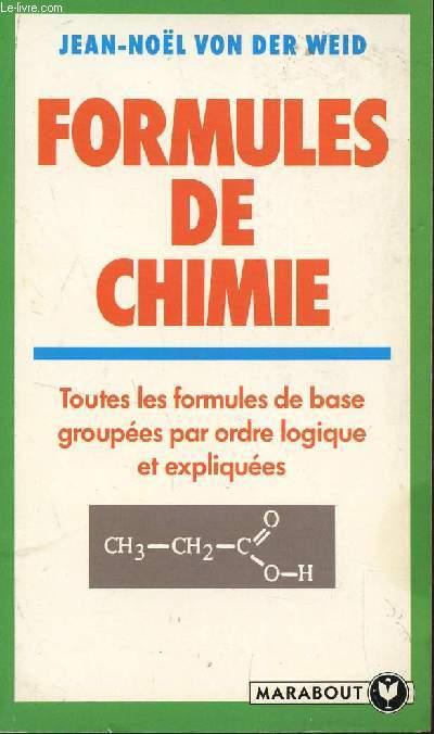 Formules de chimie