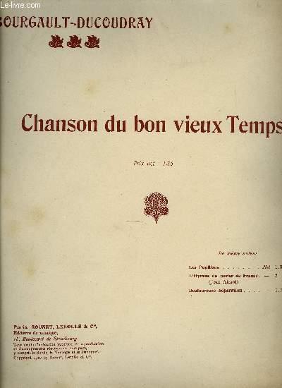 CHANSON DU BON VIEUX TEMPS by BOURGAULT-DUCOUDRAY L.A.: Rouart, Lerolle ...