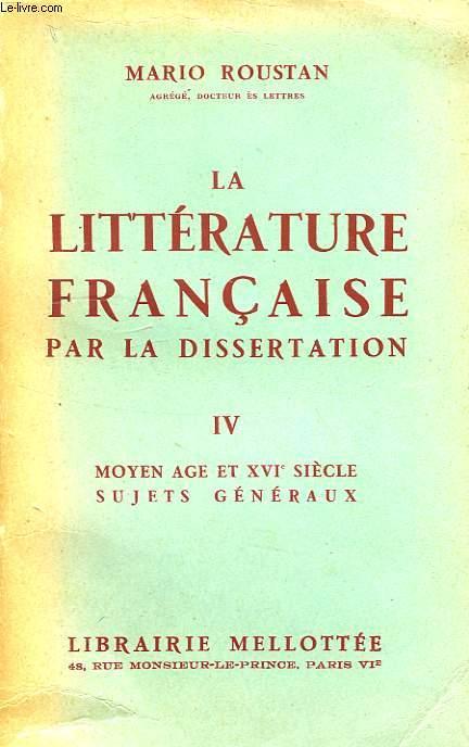 Littérature - Mots | Etudier