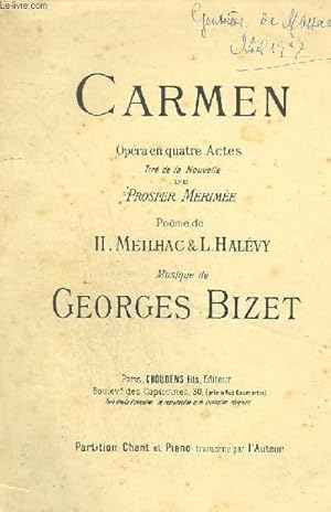 Bizet Choudens Carmen Abebooks - 