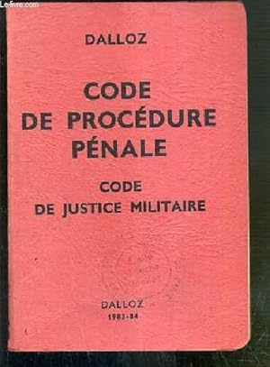 Dalloz Code De Procedure Penale Code De Justice Militaire - 