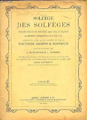 Solfege Pour Voix De Soprano By Carulli Abebooks