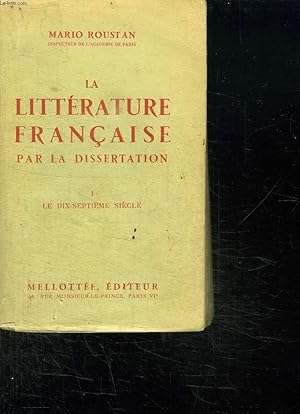 Dissertation literature francaise