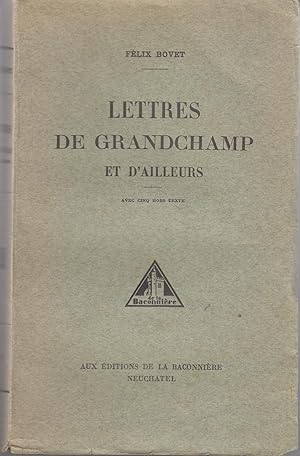 Lettres de Grandchamp et d'ailleurs.