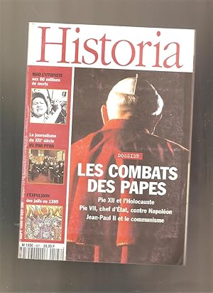 Historia N° 597 : Les Combats Des Papes (Pie 12 Et L'holocauste, Pie 7, Chef D'etat Contre Napolé...