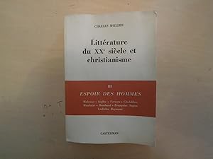 LITTERATURE DU XXEME SIECLE ET CHRISTIANISME