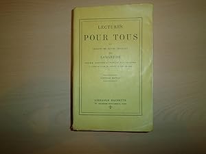 LECTURES POUR TOUS OU EXTRAITS DES OEUVRES DE LAMARTINE