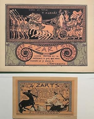 Invitations au Bal des 4'Zarts de 1909 : L'entrée des Perses à Athènes