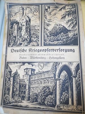 Sondernummer Südwestdeutschland, Baden - Würtemberg - und Hohenzollern,